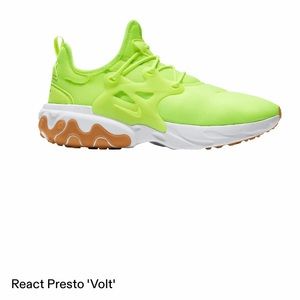 Nike — React Presto, “Volt,” M 9.5